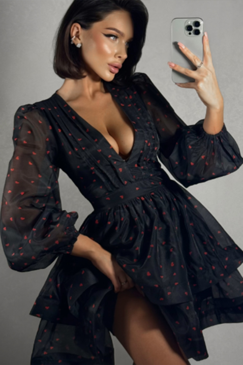 Φόρεμα TRIFOLZA, Χρώμα: μαύρο, IVET.EU - Εκπτώσεις έως -80%