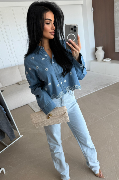 Γυναικείο πουκάμισο MARGOLZA BLUE, Χρώμα: μπλε, IVET.EU - Εκπτώσεις έως -80%