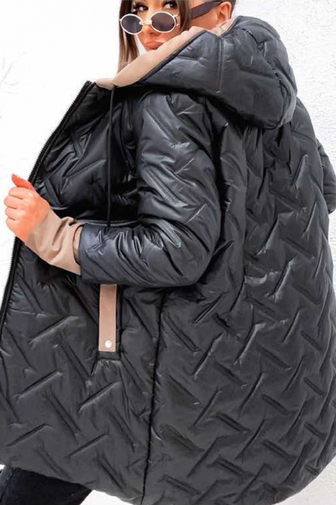 Μπουφάν RIOGEJA BLACK, Χρώμα: μαύρο, IVET.EU - Εκπτώσεις έως -80%