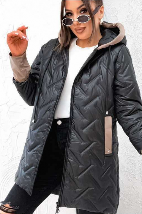 Μπουφάν RIOGEJA BLACK, Χρώμα: μαύρο, IVET.EU - Εκπτώσεις έως -80%