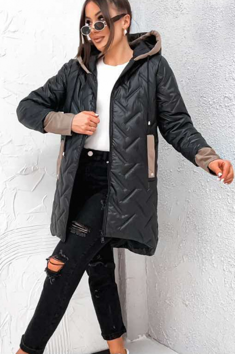 Μπουφάν RIOGEJA BLACK, Χρώμα: μαύρο, IVET.EU - Εκπτώσεις έως -80%