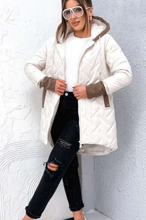 Μπουφάν RIOGEJA WHITE, Χρώμα: άσπρο, IVET.EU - Εκπτώσεις έως -80%