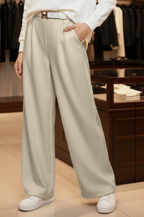 Παντελόνι AKSOLTA BEIGE, Χρώμα: μπεζ, IVET.EU - Εκπτώσεις έως -80%