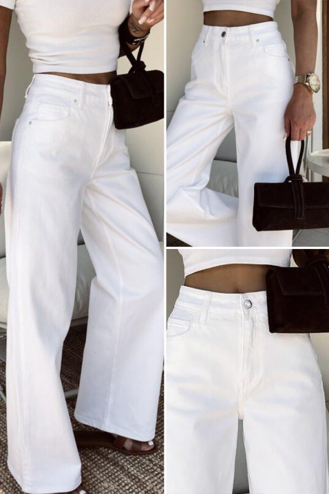 Τζιν BELVENZA, Χρώμα: άσπρο, IVET.EU - Εκπτώσεις έως -80%