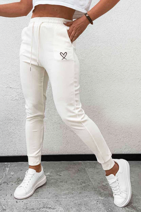 Παντελόνι SARGOLVA, Χρώμα: άσπρο, IVET.EU - Εκπτώσεις έως -80%