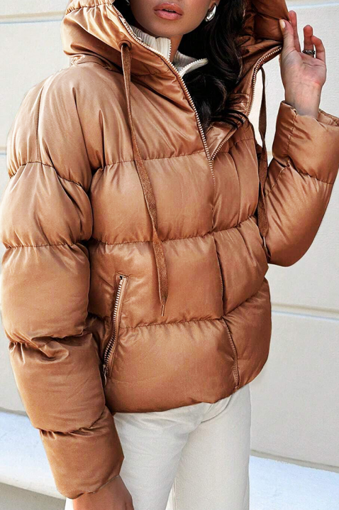 Μπουφάν FELMORNA BROWN, Χρώμα: καφέ, IVET.EU - Εκπτώσεις έως -80%