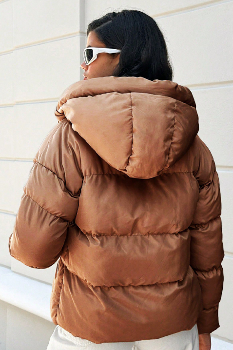 Μπουφάν FELMORNA BROWN, Χρώμα: καφέ, IVET.EU - Εκπτώσεις έως -80%