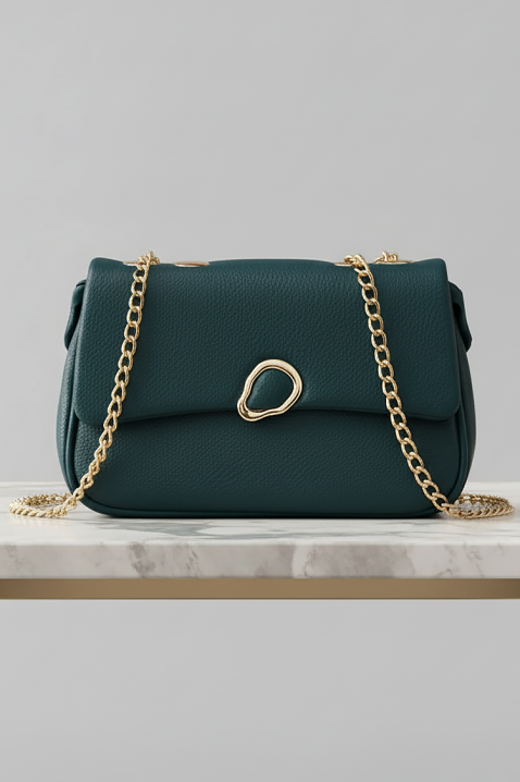 Γυναικεία τσάντα POCHENDA PETROL, Χρώμα: πετρόλ, IVET.EU - Εκπτώσεις έως -80%