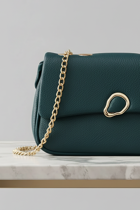 Γυναικεία τσάντα POCHENDA PETROL, Χρώμα: πετρόλ, IVET.EU - Εκπτώσεις έως -80%