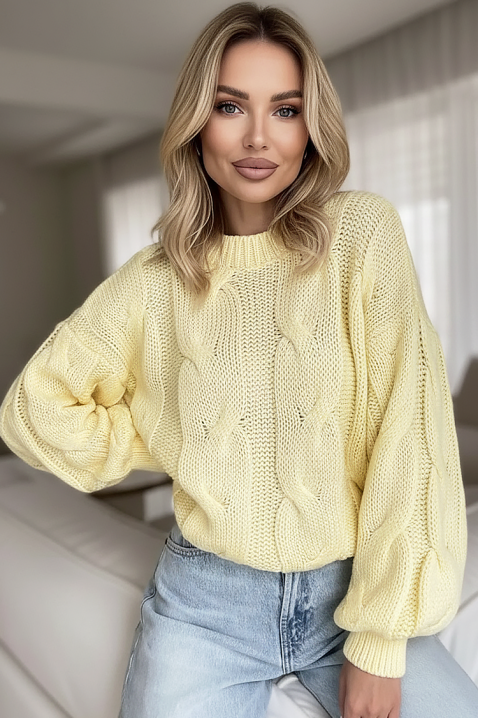 Πουλόβερ DRAZILIA YELLOW, Χρώμα: κίτρινο, IVET.EU - Εκπτώσεις έως -80%