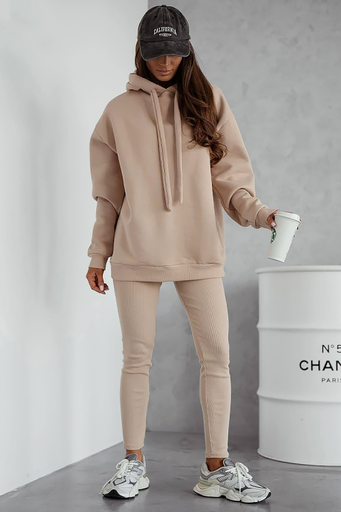 Φούτερ REVROLDA BEIGE, Χρώμα: μπεζ, IVET.EU - Εκπτώσεις έως -80%