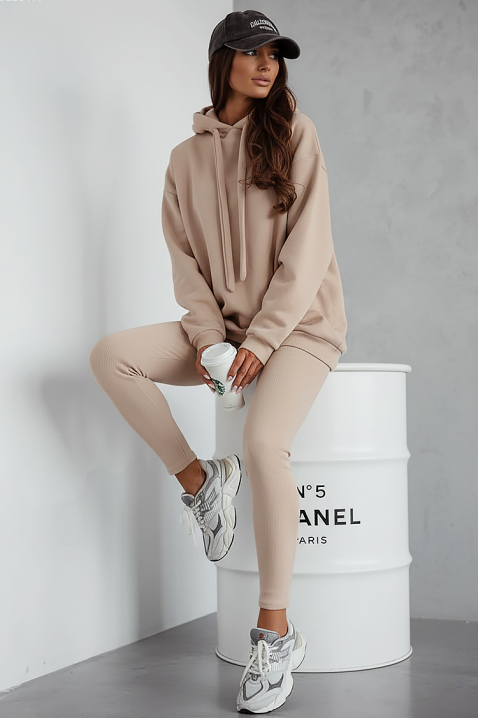 Φούτερ REVROLDA BEIGE, Χρώμα: μπεζ, IVET.EU - Εκπτώσεις έως -80%