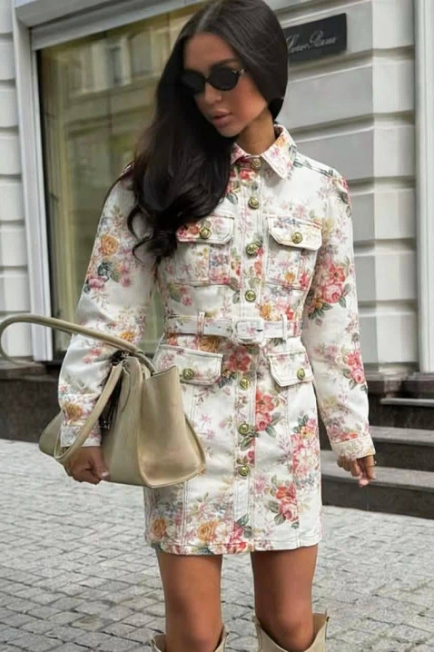 Φόρεμα PRINZOLA WHITE, Χρώμα: άσπρο, IVET.EU - Εκπτώσεις έως -80%