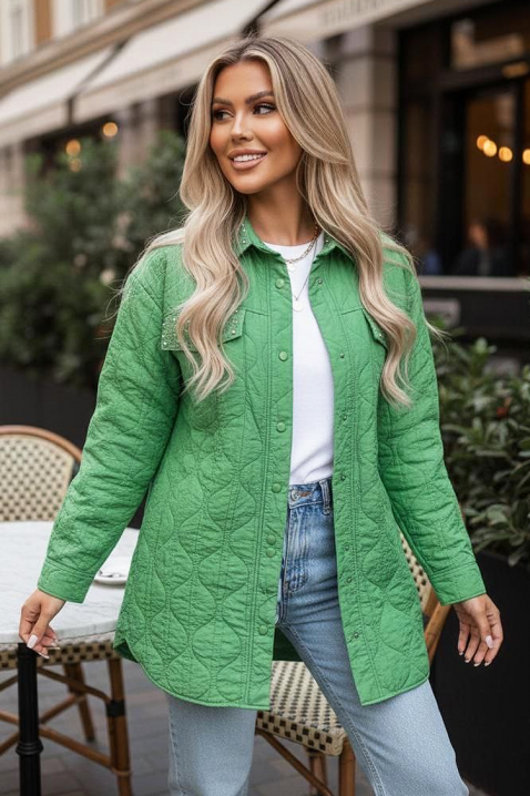 Μπουφάν PLORILDA GREEN, Χρώμα: πράσινο, IVET.EU - Εκπτώσεις έως -80%