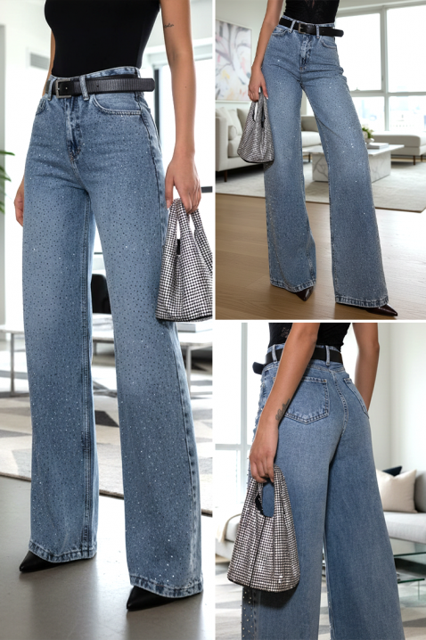 Τζιν DAVILONA, Χρώμα: μπλε, IVET.EU - Εκπτώσεις έως -80%