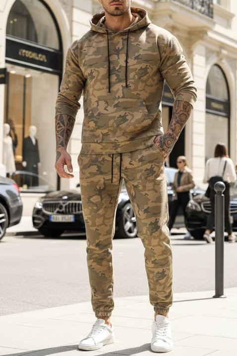 Ανδρικό σύνολο BORTODO, Χρώμα: ανοιχτό καφέ, IVET.EU - Εκπτώσεις έως -80%