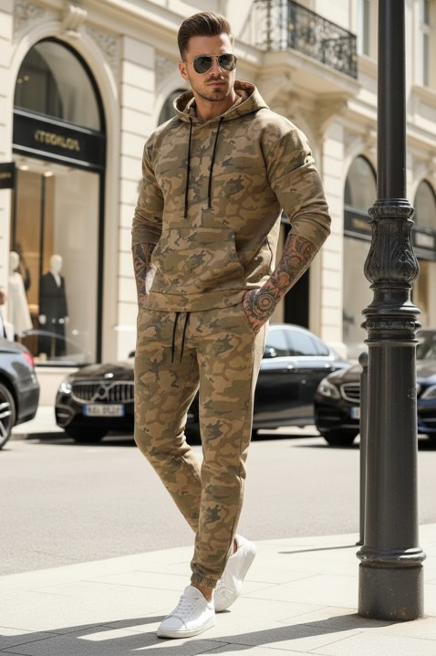 Ανδρικό σύνολο BORTODO, Χρώμα: ανοιχτό καφέ, IVET.EU - Εκπτώσεις έως -80%