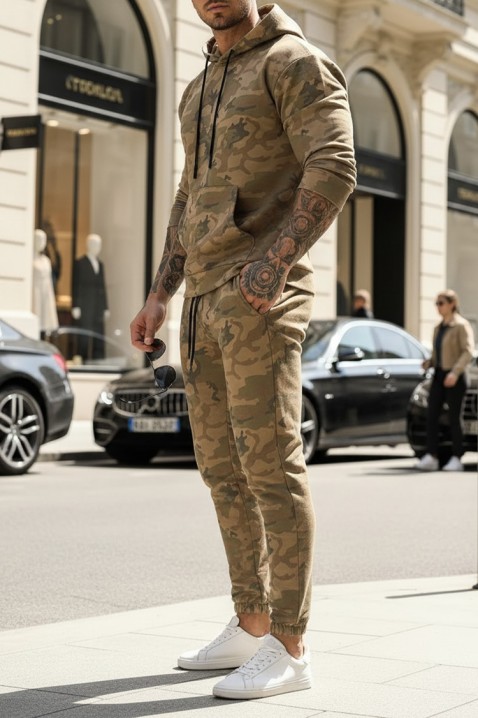 Ανδρικό σύνολο BORTODO, Χρώμα: ανοιχτό καφέ, IVET.EU - Εκπτώσεις έως -80%