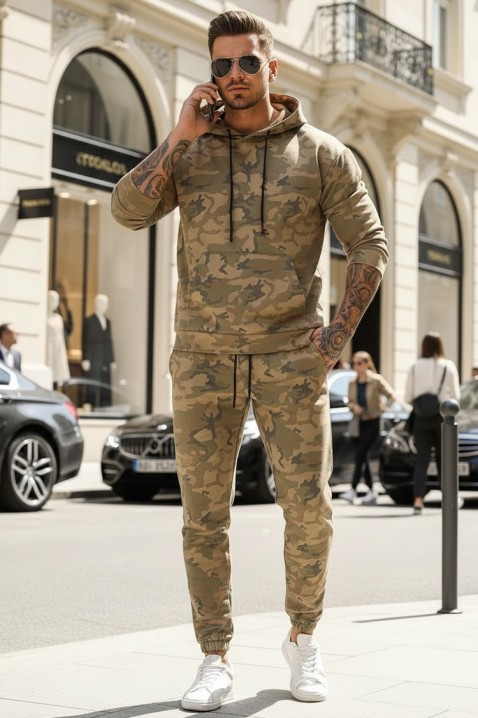 Ανδρικό σύνολο BORTODO, Χρώμα: ανοιχτό καφέ, IVET.EU - Εκπτώσεις έως -80%