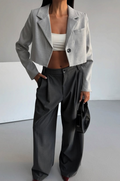 Σακάκι CRALONDA GREY, Χρώμα: γκρι, IVET.EU - Εκπτώσεις έως -80%