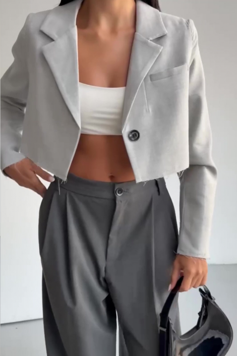 Σακάκι CRALONDA GREY, Χρώμα: γκρι, IVET.EU - Εκπτώσεις έως -80%