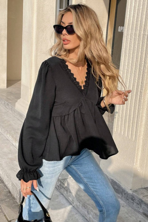 Γυναικεία μπλούζα VLADANZA, Χρώμα: μαύρο, IVET.EU - Εκπτώσεις έως -80%