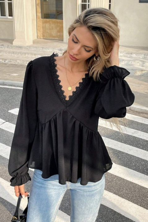 Γυναικεία μπλούζα VLADANZA, Χρώμα: μαύρο, IVET.EU - Εκπτώσεις έως -80%