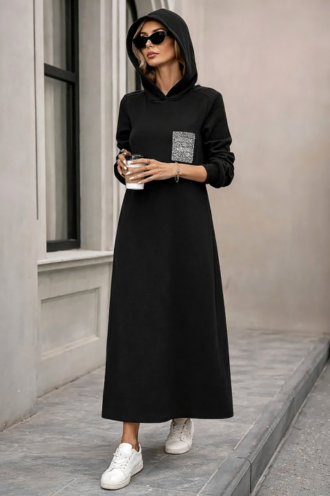 Φόρεμα ASEMDOLA, Χρώμα: μαύρο, IVET.EU - Εκπτώσεις έως -80%