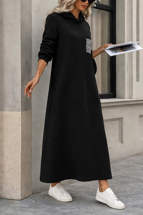 Φόρεμα ASEMDOLA, Χρώμα: μαύρο, IVET.EU - Εκπτώσεις έως -80%