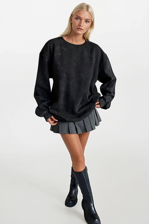 Γυναικεία μπλούζα KAVINDA, Χρώμα: γραφίτης, IVET.EU - Εκπτώσεις έως -80%