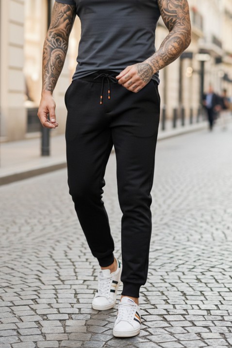 Ανδρικό παντελόνι TIRZO BLACK, Χρώμα: μαύρο, IVET.EU - Εκπτώσεις έως -80%