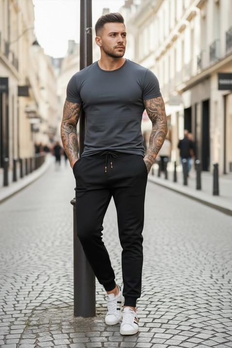 Ανδρικό παντελόνι TIRZO BLACK, Χρώμα: μαύρο, IVET.EU - Εκπτώσεις έως -80%