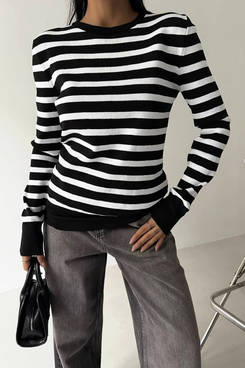 Πουλόβερ DAINORA, Χρώμα: μαύρο και άσπρο, IVET.EU - Εκπτώσεις έως -80%