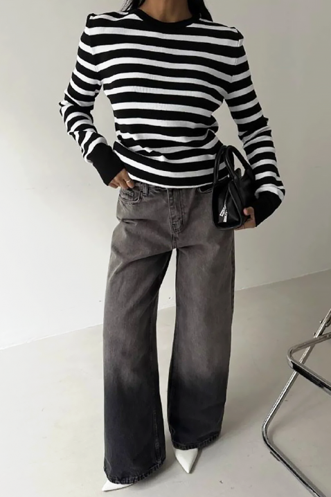 Πουλόβερ DAINORA, Χρώμα: μαύρο και άσπρο, IVET.EU - Εκπτώσεις έως -80%