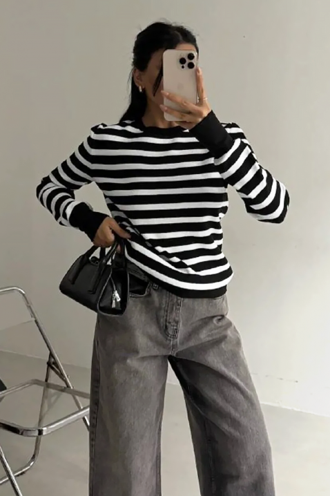 Πουλόβερ DAINORA, Χρώμα: μαύρο και άσπρο, IVET.EU - Εκπτώσεις έως -80%