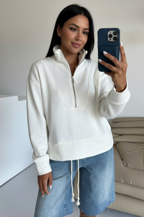 Φούτερ KLOBERFA WHITE, Χρώμα: άσπρο, IVET.EU - Εκπτώσεις έως -80%