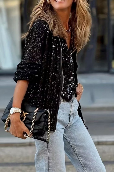 Μπουφάν BAREONA, Χρώμα: μαύρο, IVET.EU - Εκπτώσεις έως -80%