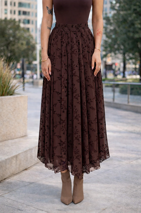 Φούστα LOPLANDA, Χρώμα: καφέ, IVET.EU - Εκπτώσεις έως -80%