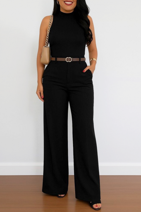 Παντελόνι PROLDENZA BLACK, Χρώμα: μαύρο, IVET.EU - Εκπτώσεις έως -80%