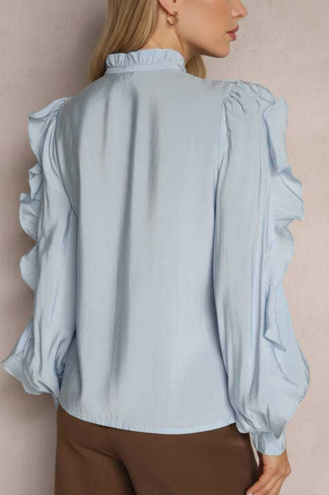 Γυναικείο πουκάμισο VOLANDA SKY, Χρώμα: Γαλάζιο, IVET.EU - Εκπτώσεις έως -80%