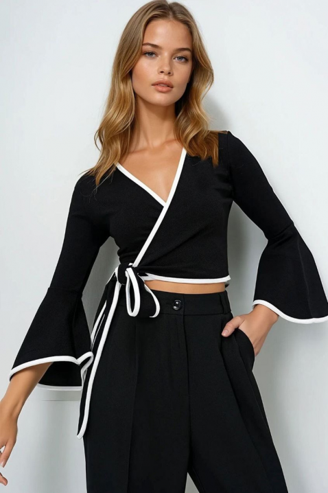 Γυναικεία μπλούζα΄BECHANZA BLACK, Χρώμα: μαύρο, IVET.EU - Εκπτώσεις έως -80%