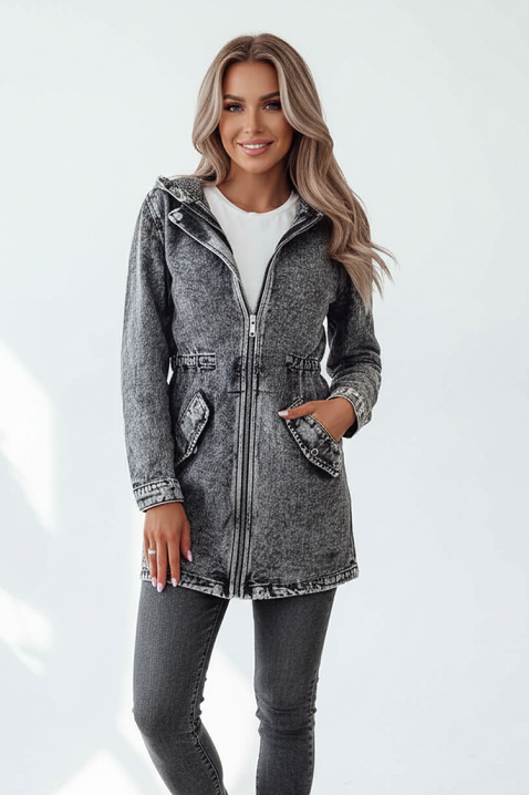 Τζιν μπουφάν ANREOLA, Χρώμα: γκρι, IVET.EU - Εκπτώσεις έως -80%