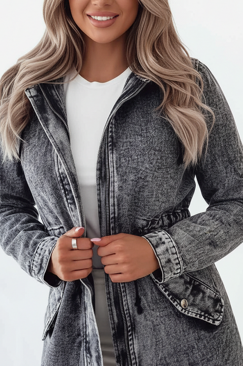 Τζιν μπουφάν ANREOLA, Χρώμα: γκρι, IVET.EU - Εκπτώσεις έως -80%