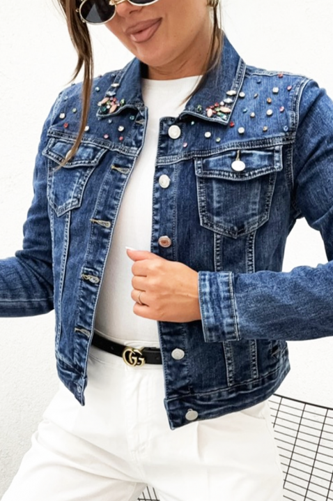 Τζιν μπουφάν ELVRINDA, Χρώμα: σκούρο μπλε, IVET.EU - Εκπτώσεις έως -80%