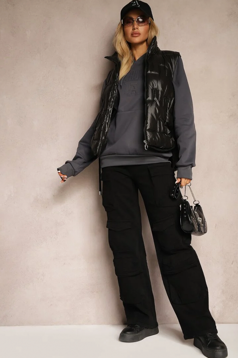 Γιλέκο HOLVENZA BLACK, Χρώμα: μαύρο, IVET.EU - Εκπτώσεις έως -80%