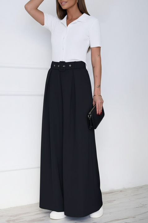 Παντελόνι LEVIONZA BLACK, Χρώμα: μαύρο, IVET.EU - Εκπτώσεις έως -80%