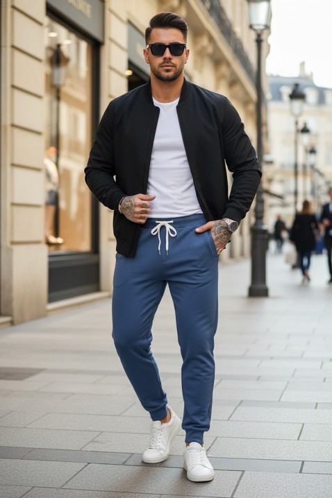 Ανδρικό παντελόνι LORODO BLUE, Χρώμα: μπλε, IVET.EU - Εκπτώσεις έως -80%