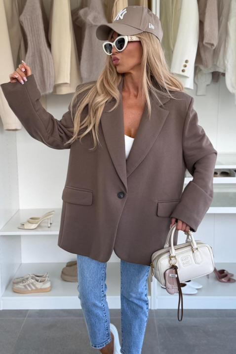 Σακάκι COACHELZA MOCHA, Χρώμα: μόκα, IVET.EU - Εκπτώσεις έως -80%