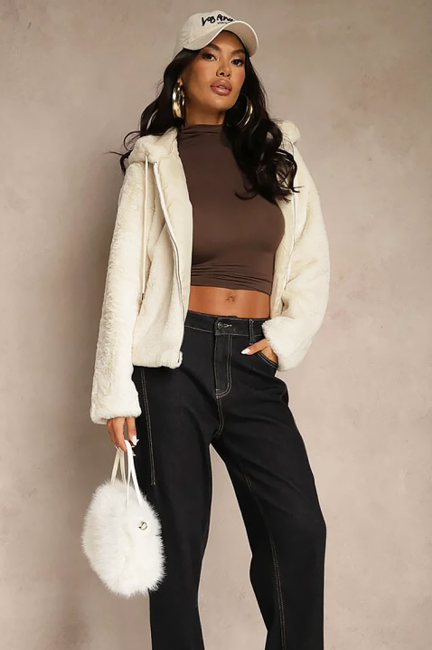 Μπουφάν FLONDERZA ECRU, Χρώμα: εκρού, IVET.EU - Εκπτώσεις έως -80%