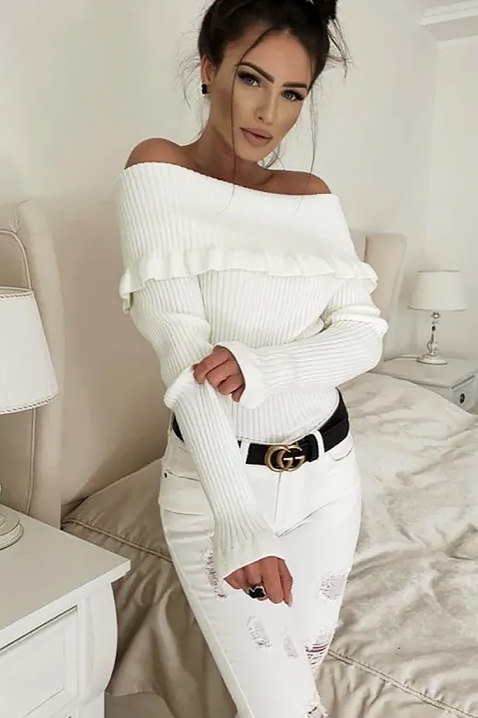 Γυναικεία μπλούζα PENSOLDA WHITE, Χρώμα: άσπρο, IVET.EU - Εκπτώσεις έως -80%